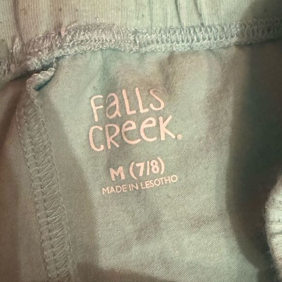 Girls M(7/8) Falls Creek Sweater Jogger Pants turquoise Sparkle Glitter - Picture 3 of 3